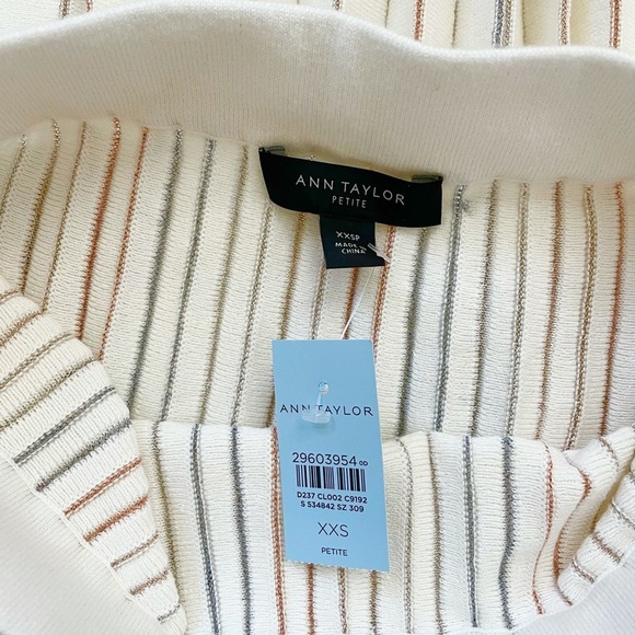 Ann Taylor knitted pleated skirt xxs petite - Picture 6 of 7